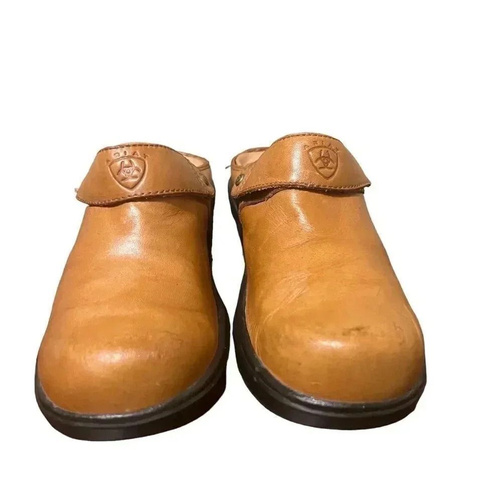 Ariat Tan Leather Mules